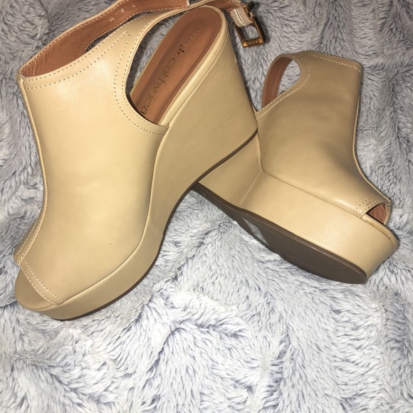 Cathy Jean Shoes Cathy Jean Peep Toe Wedges Poshmark